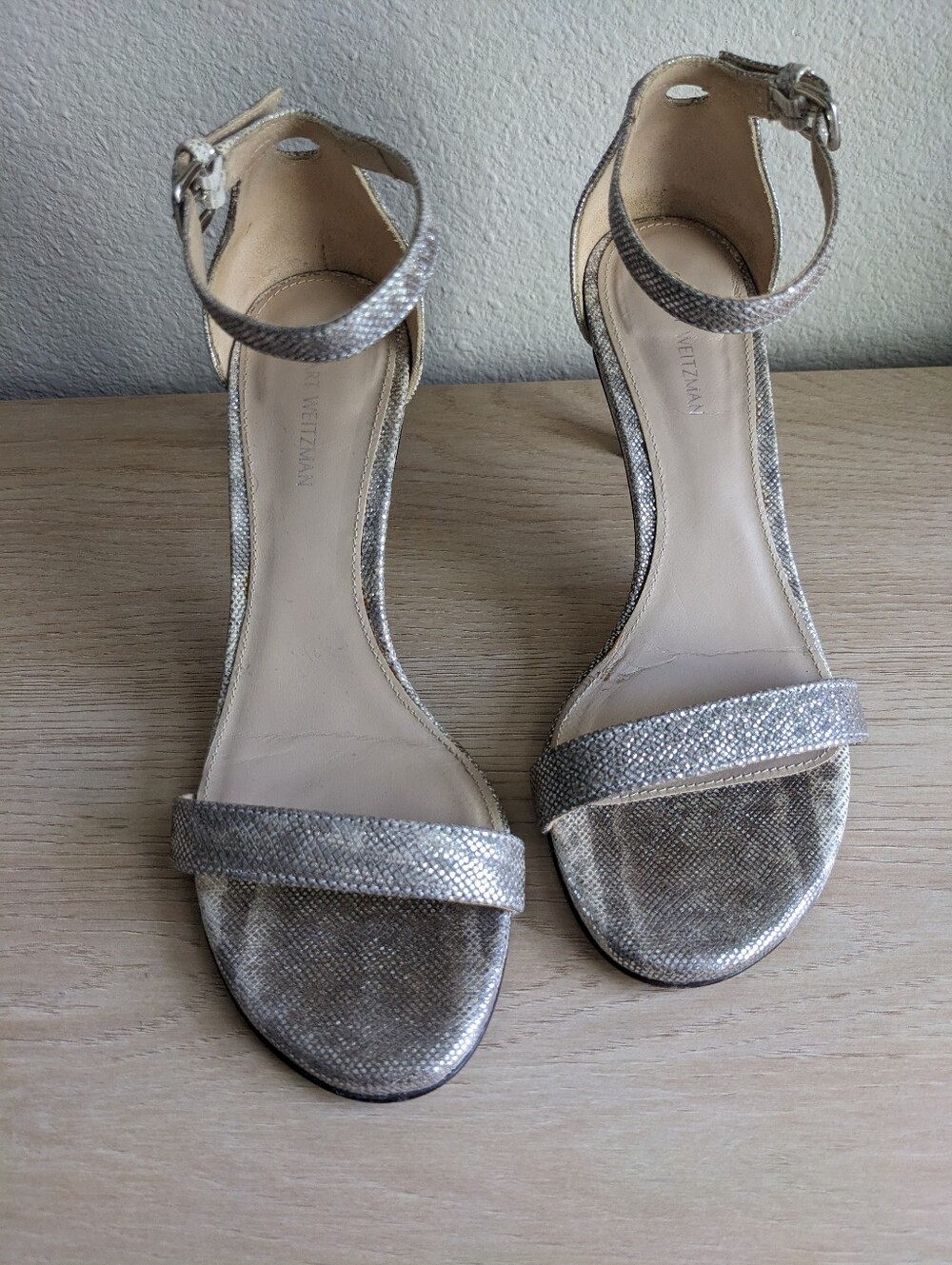 Stuart Weitzman Silver Heels